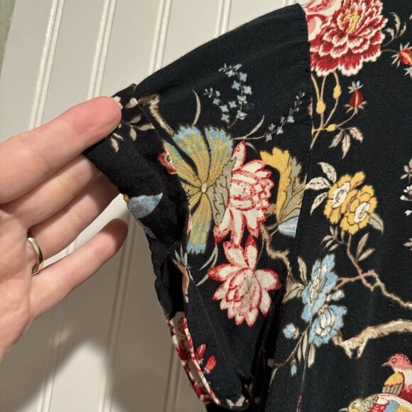 CP J X HM Floral Bird Print Dress Size 14 - Picture 4 of 8